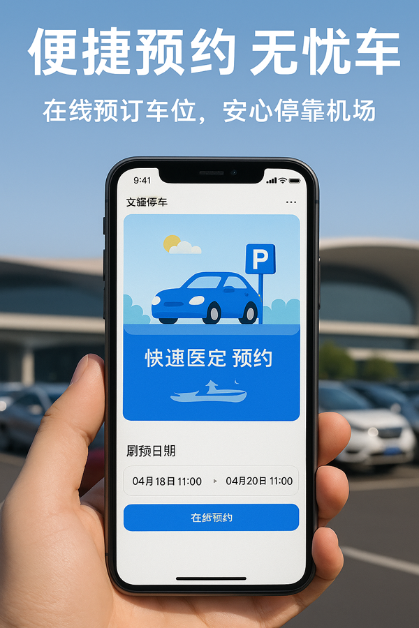 距離大興機(jī)場(chǎng)僅4分鐘車程，停車就選文鋒停車場(chǎng)